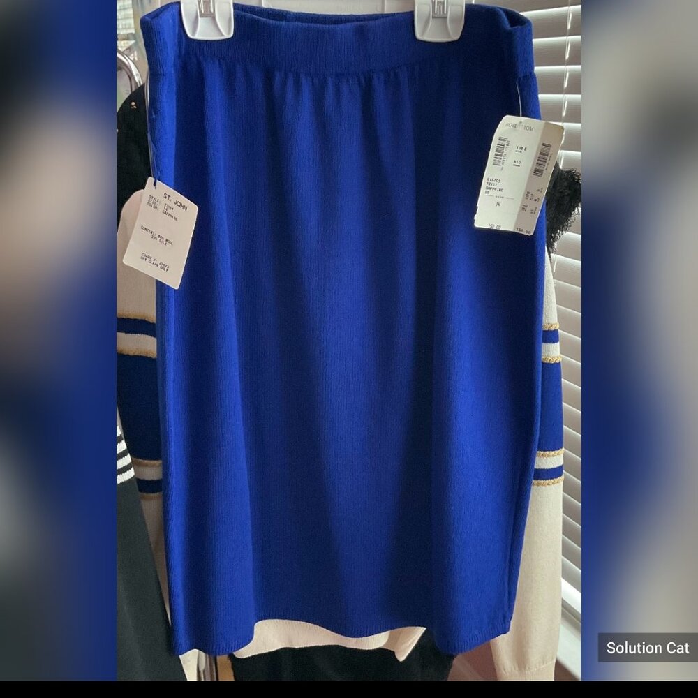 Vintage St. John Collection Sapphire Skirt